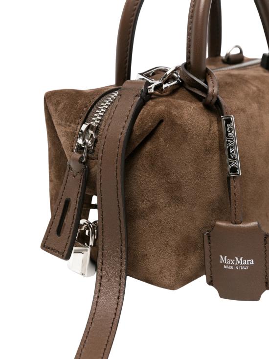 26FW 막스마라 토트백 2624516111600 HOLDALLSSUEDE002 BROWN - MAX MARA