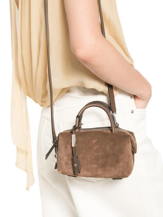 26FW 막스마라 토트백 2624516111600 HOLDALLSSUEDE002 BROWN - MAX MARA