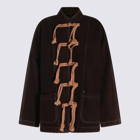 26FW 우마 왕 자켓 UP6033 UW600 BROWN - UMA WANG