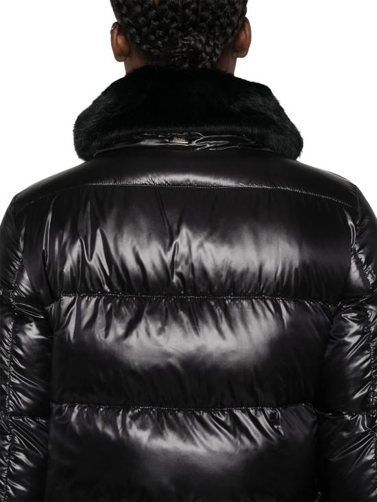 26FW 에르노 울트라라이트 나일론 & 레이디 얼터너티브 퍼 다운 자켓 PI001923D 12017Z9300 BLACK - HERNO
