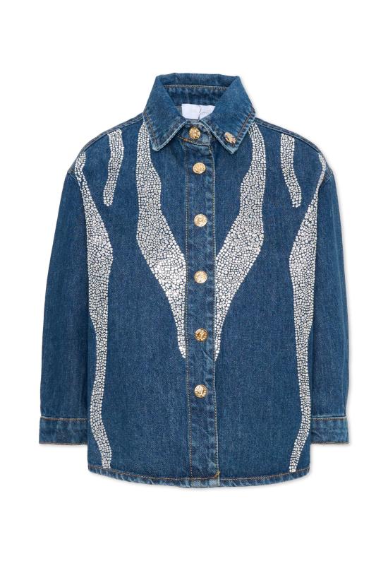 26FW [키즈] 로베르토 카발리 셔츠 CGA26002CA D BLUE MED DENIM