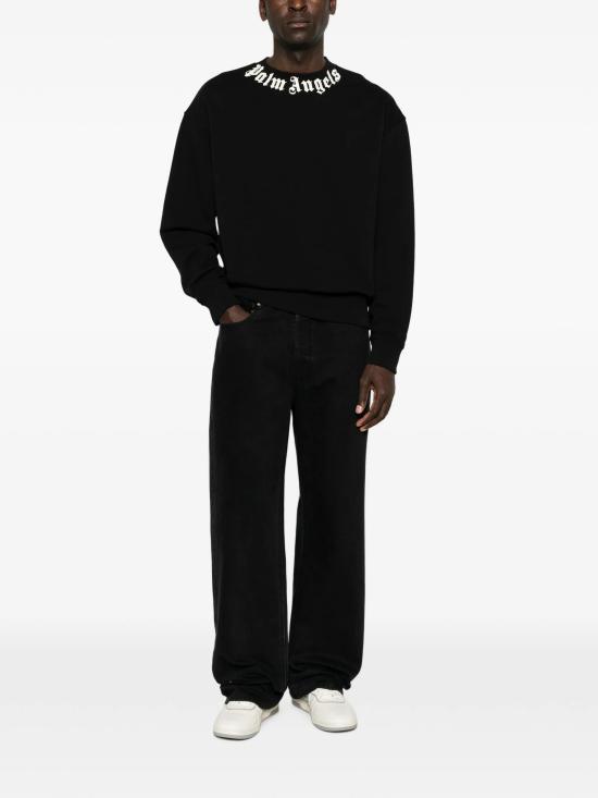 26FW 팜앤젤스 스웨터 PAMBA003 FL001 1003 BLACK - PALM ANGELS