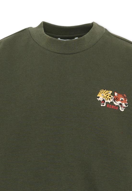 26FW [키즈] 겐조 니트/스웻셔츠 K61940 64Q GREEN - KENZO