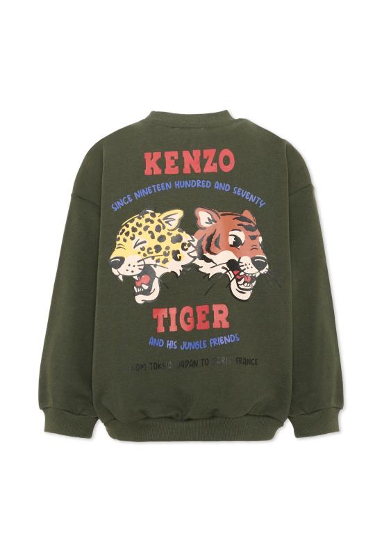 26FW [키즈] 겐조 니트/스웻셔츠 K61940 64Q GREEN - KENZO