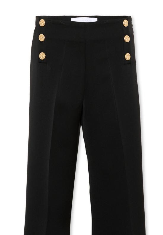 26FW [키즈] 로베르토 카발리 스트레이트 팬츠 CGA26162PA BLACK - ROBERTO CAVALLI