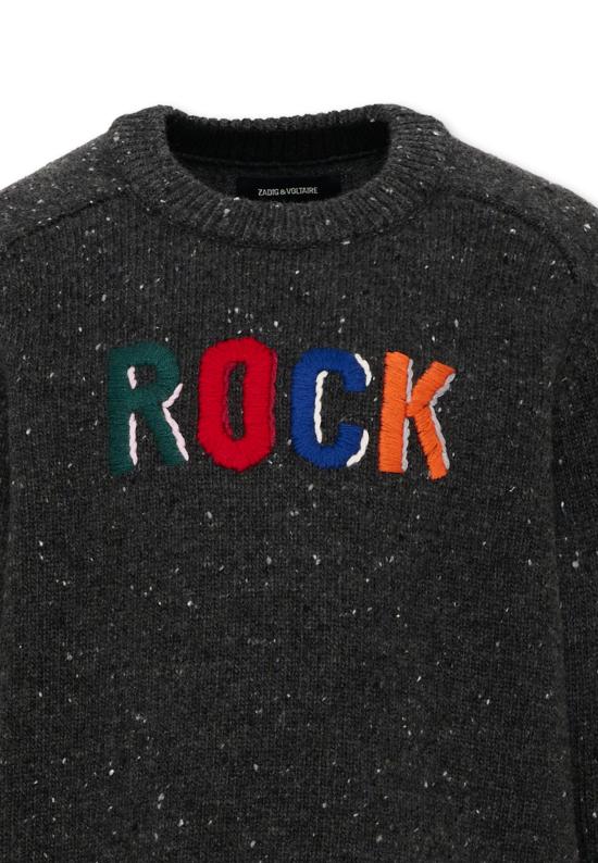 26FW [키즈] 자딕앤볼테르 니트/스웻셔츠 X60851 A48 GREY - ZADIG & VOLTAIRE