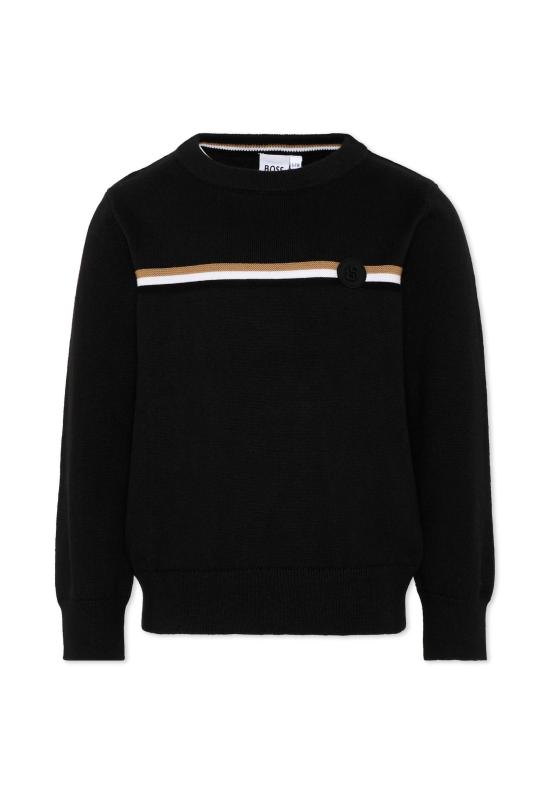 26FW [키즈] 보스 니트/스웻셔츠 J53389 09B BLACK
