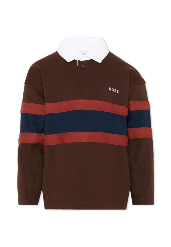 26FW [키즈] 보스 폴로 셔츠 J53382 343 BROWN