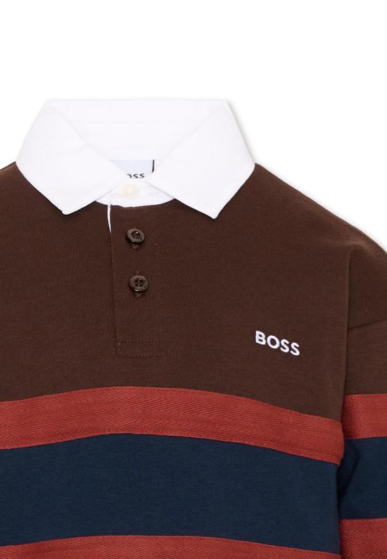 26FW [키즈] 보스 폴로 셔츠 J53382 343 BROWN - BOSS