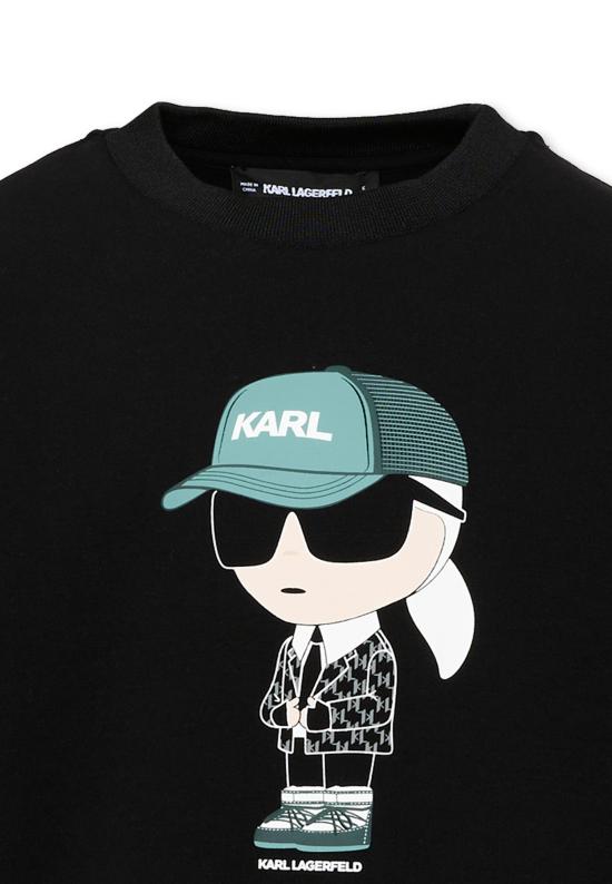 26FW [키즈] 칼라거펠트 니트/스웻셔츠 Z31370 09B BLACK - KARL LAGERFELD