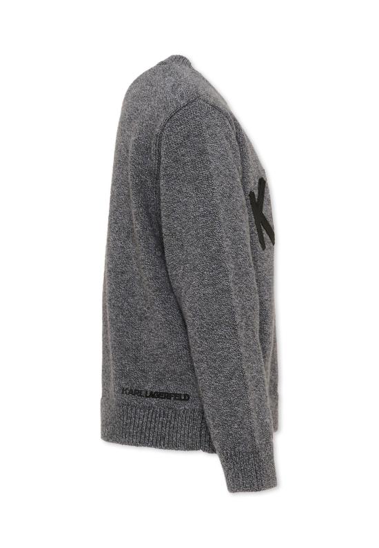 26FW [키즈] 칼라거펠트 니트/스웻셔츠 Z31380 A65 GREY - KARL LAGERFELD