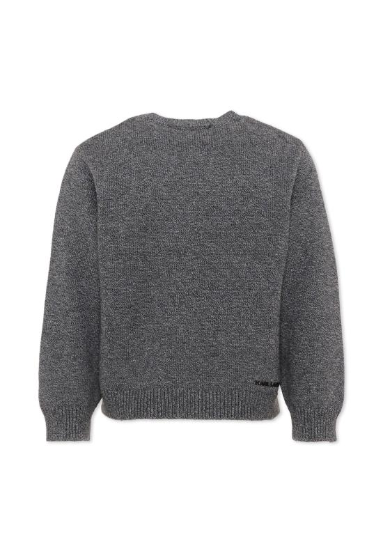 26FW [키즈] 칼라거펠트 니트/스웻셔츠 Z31380 A65 GREY - KARL LAGERFELD