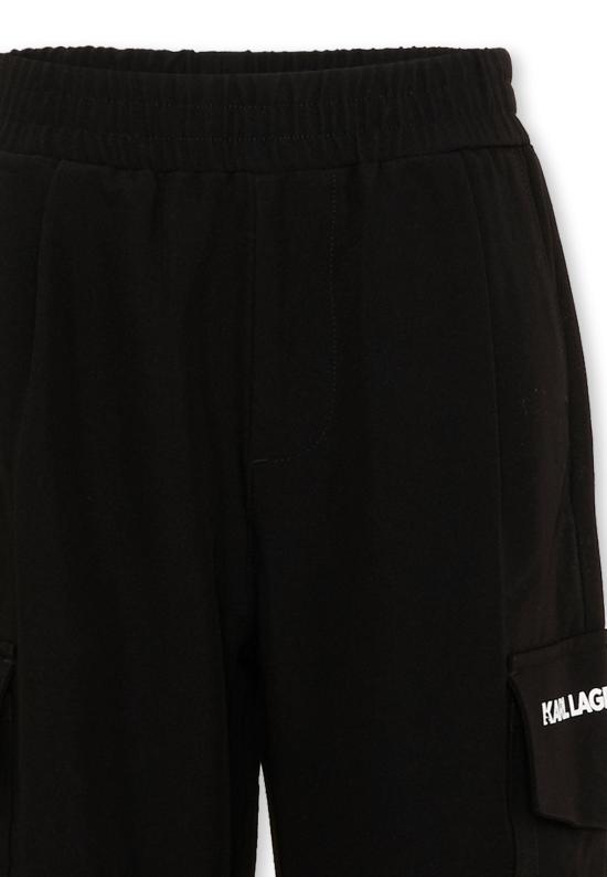 26FW [키즈] 칼라거펠트 스트레이트 팬츠 Z31387 09B BLACK - KARL LAGERFELD
