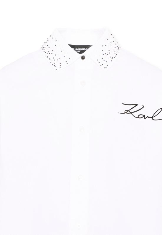 26FW [키즈] 칼라거펠트 원피스 Z31332 10P WHITE - KARL LAGERFELD
