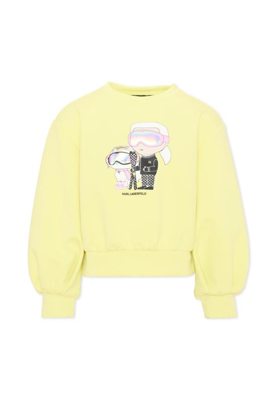 26FW [키즈] 칼라거펠트 니트/스웻셔츠 Z31318 532 YELLOW