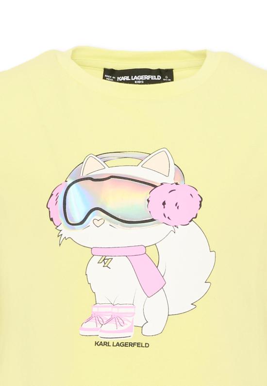26FW [키즈] 칼라거펠트 티셔츠 Z31309 532 YELLOW - KARL LAGERFELD