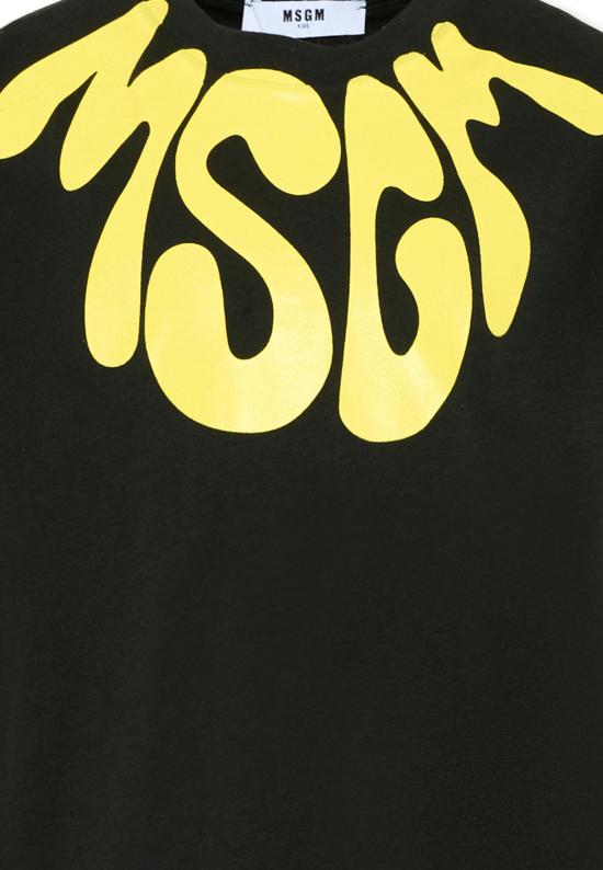 26SS [키즈] 엠에스지엠 티셔츠 S6MSJUTH222 MS040 BLACK - MSGM