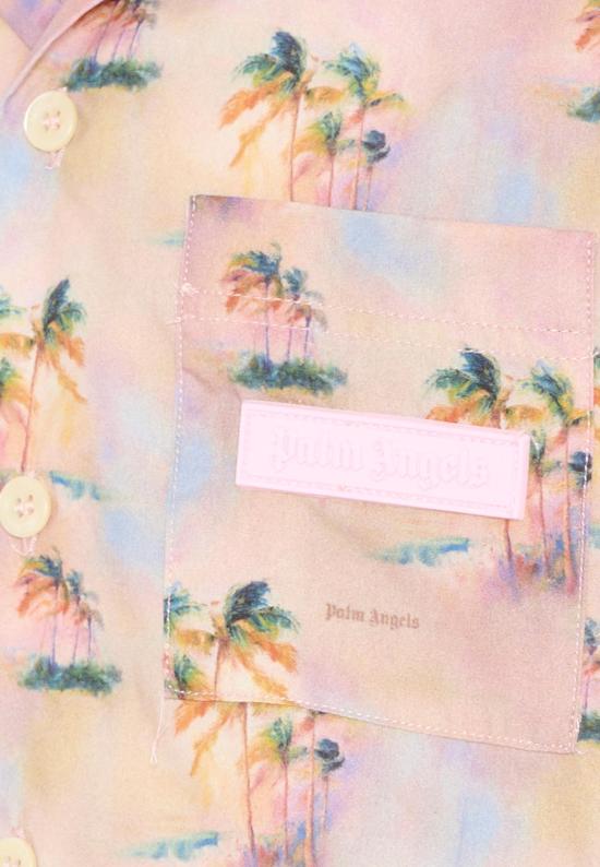 26SS [키즈] 팜앤젤스 셔츠 PGGG001S26FAB001 042 PINK - PALM ANGELS