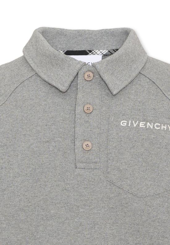26FW [키즈] 지방시 폴로 셔츠 H31348 A47 GREY - GIVENCHY