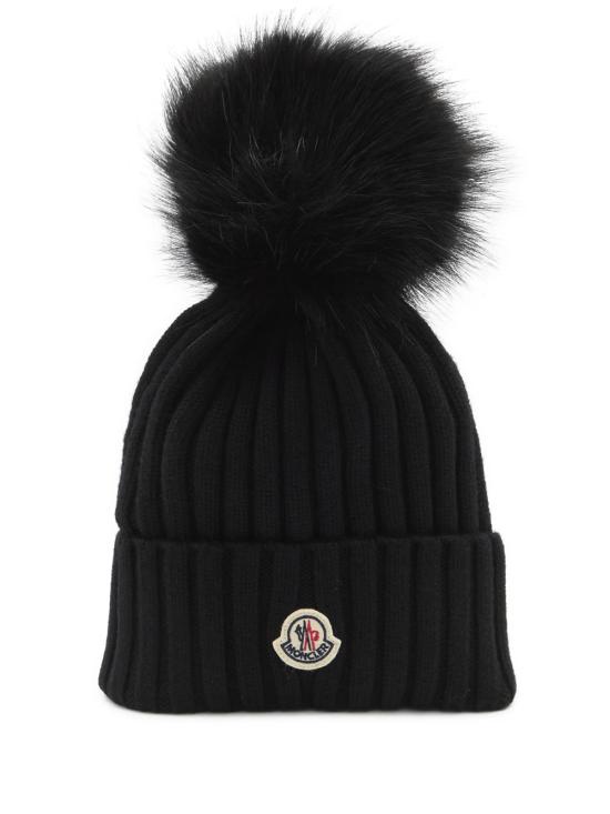 26FW 몽클레어 폼폼 울 비니 폼폼 울 비니 L20933B00039 M1131 999 BLACK