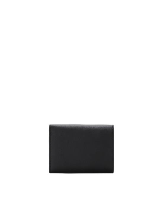 26FW 로에베 애너그램 트라이폴드 그레인 카프스킨 지갑 C821TR2X16 1206 BLACK GOLD - LOEWE