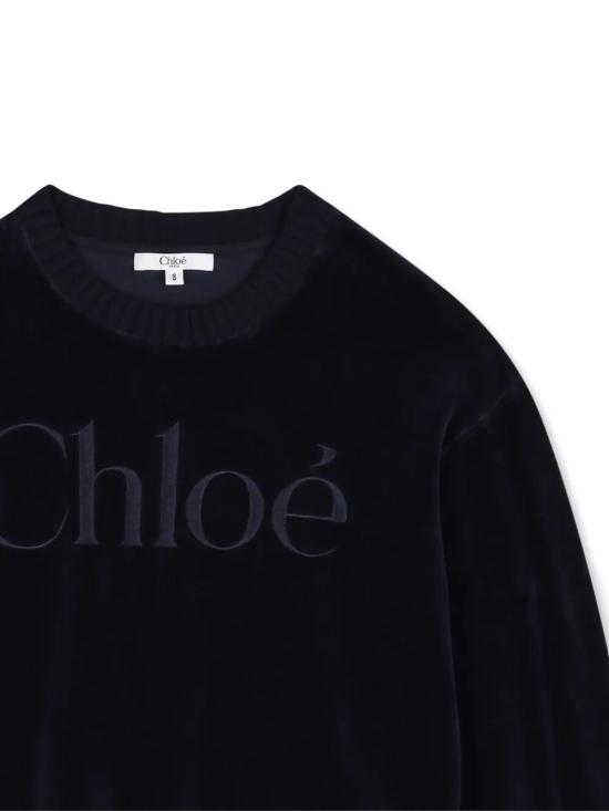 26FW [키즈] 끌로에 니트/스웻셔츠 C21285 859 NAVY - CHLOE