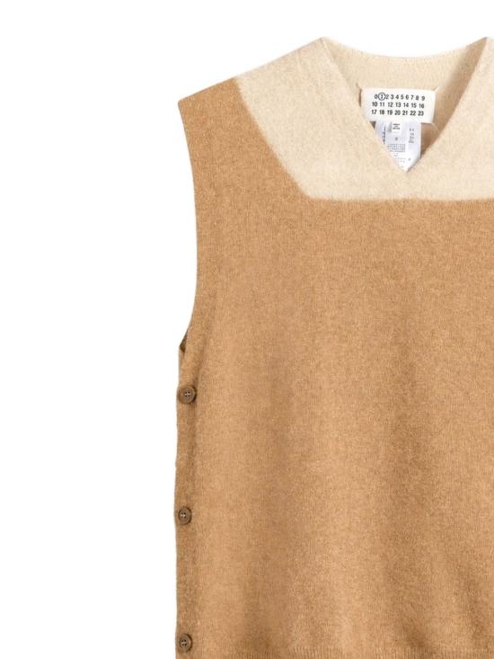 26FW 마르지엘라 투 톤 버진 울 베스트 투 톤 버진 울 베스트 S51TH0096 M13304131F - MAISON MARGIELA
