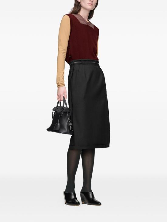 26FW 마르지엘라 스웨터 S51TH0096 M13304211F BORDEAUX ECRU - MAISON MARGIELA