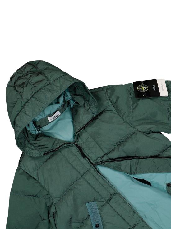 26FW 스톤 아일랜드 나일론 메탈 에코닐 드로우코드 헴 후드 다운 자켓 나일론 메탈 에코닐 드로우코드 헴 후드 다운 자켓 L2S154100019S0019 V005T - STONE ISLAND