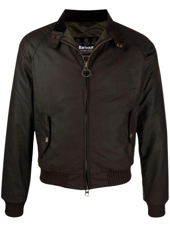 26FW 바버 인터내셔널 스티브 맥퀸 머천트 왁스 봄버 재킷 MWX0465 OL71 BROWN