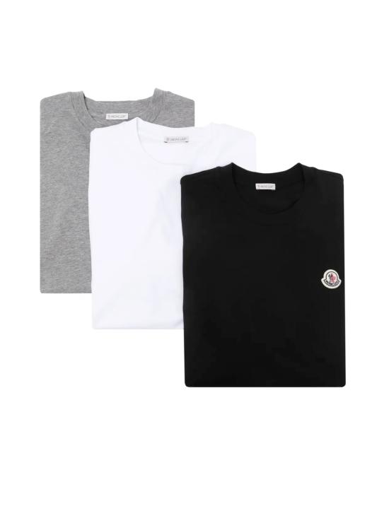 26FW 몽클레어 반팔 티셔츠 8C00042 829H83P1 WHITE BLACK GREY