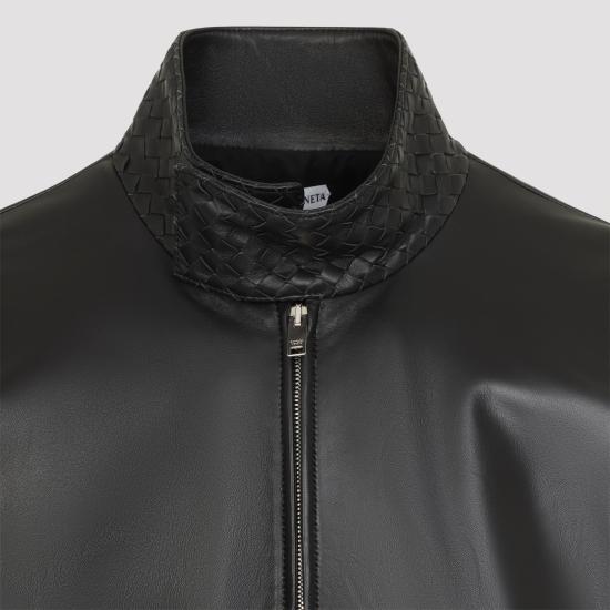 26SS 보테가베네타 가죽 자켓 853929 V64W0 1010 BLACK - BOTTEGA VENETA