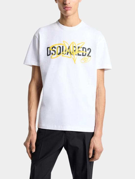 26FW 디스퀘어드2 반팔 티셔츠 S74GD1580D20106 100 Bianco - DSQUARED2