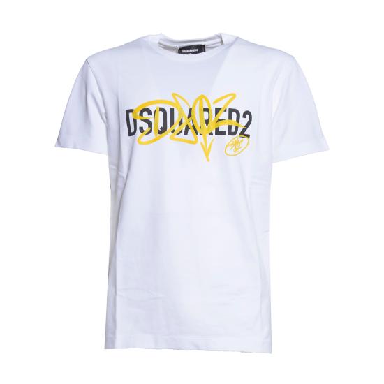 26FW 디스퀘어드2 반팔 티셔츠 S74GD1580D20106 100 BIANCO