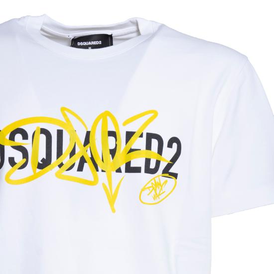 26FW 디스퀘어드2 반팔 티셔츠 S74GD1580D20106 100 BIANCO - DSQUARED2