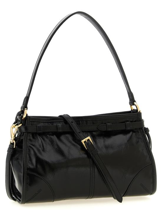26FW 프라다 미디엄 자카드 및 레더백 미디엄 자카드 및 레더백 1BC297VOOM2CYRF0002 Black - PRADA