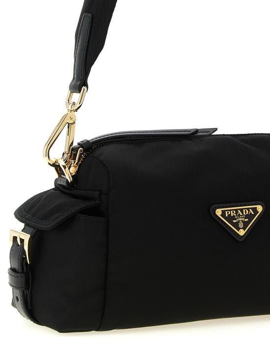26FW 프라다 익스플로어 스몰 리나일론 및 가죽 숄더백 1BH232VNOORDLNF0002 Black - PRADA