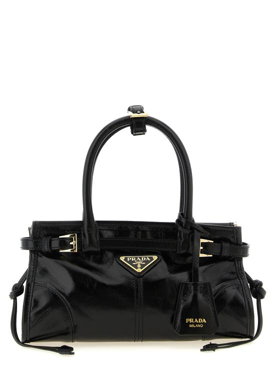 26FW 프라다 보니 스몰 핸드백 1BA486VOOM2CYRF0002 Black
