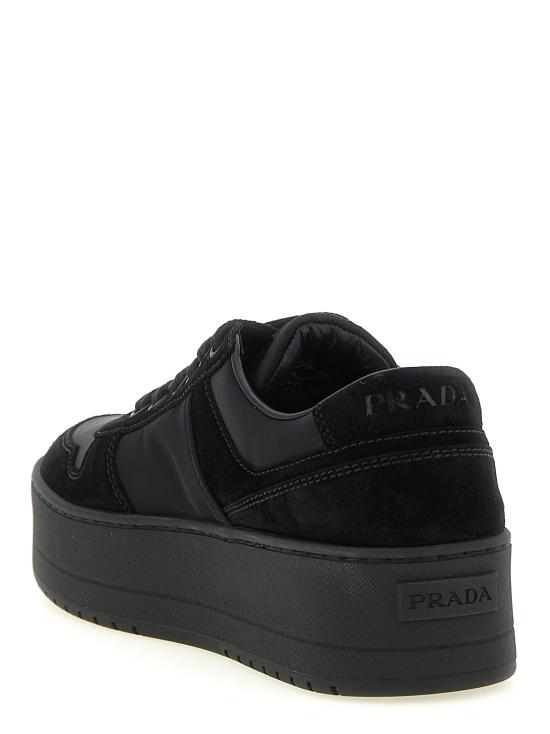 26FW 프라다 다운타운 볼드 레더 스니커즈 1E792MFBC50ZJMF0002 Black - PRADA