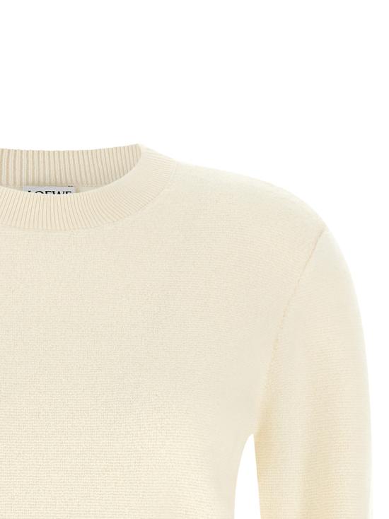 26FW 로에베 핸드 자수 디테일 울 스웨터 S359Y14KJ62370 White - LOEWE