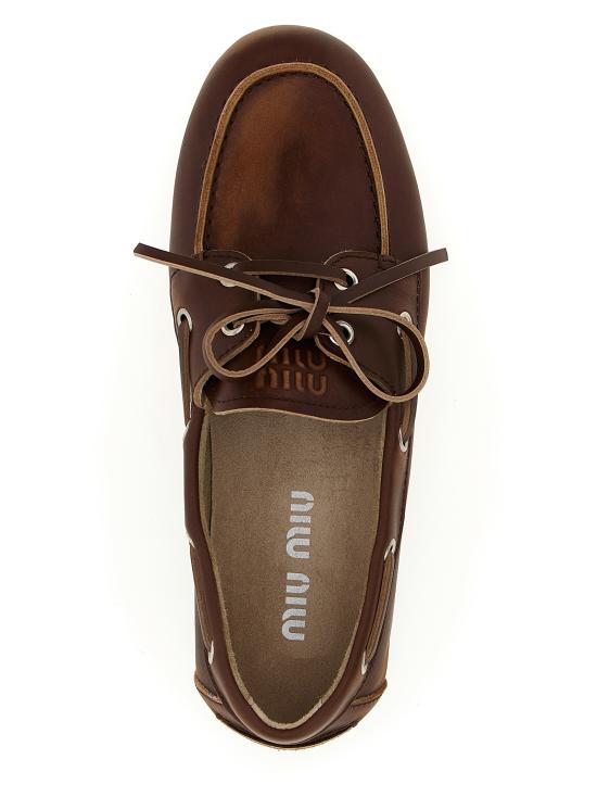 26FW 미우미우 로퍼 5D123EF0053F33F0038 Brown - MIU MIU