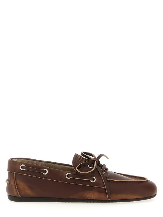 26FW 미우미우 로퍼 5D123EF0053F33F0038 Brown