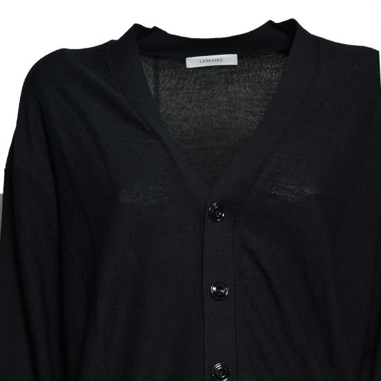 26FW 르메르 릴렉스 트위스트 가디건 PO0052LK1063 BK999 NERO - LEMAIRE