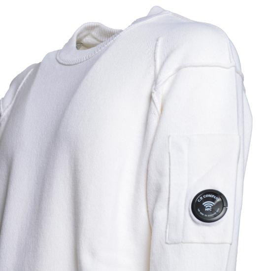26FW 씨피 컴퍼니 램스울 GRS 크루넥 렌즈 스웨터 RFCMKN707A110149A 103 BIANCO - C.P. COMPANY