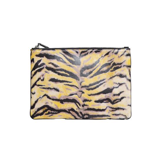 26FW 겐조 Tiger 레더 파우치 FG58PM802L42 41 Tigrato