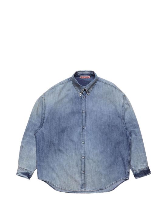 26FW 아크네 스튜디오 반팔 티셔츠 BB0709 863 MID BLUE