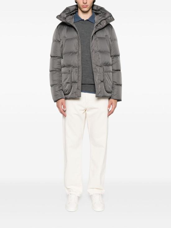26FW 에르노 나일론 샤모니 보머 다운 자켓 PI001140U 12004Z9460 GRIGIO - HERNO