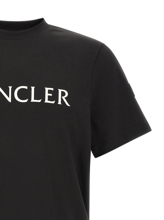 26FW 몽클레어 반팔 티셔츠 마스코트 로고 티셔츠 블랙 - MONCLER