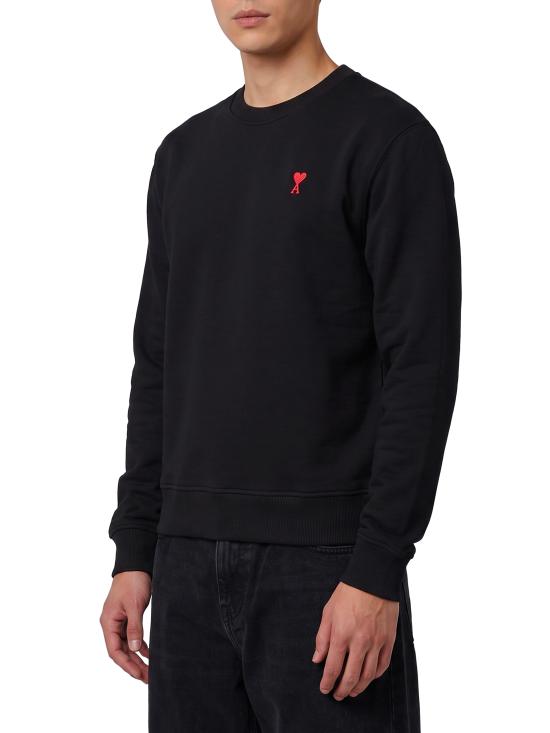 26FW 아미 스몰 하트 로고 스웨트셔츠 BFUSW035 BLACK - AMI