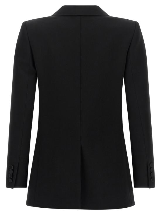 26FW 생로랑 수트 자켓 새틴 라펠 블레이저 블랙 - SAINT LAURENT